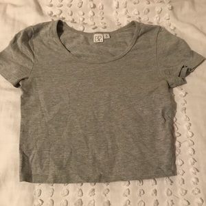 Grey crop top